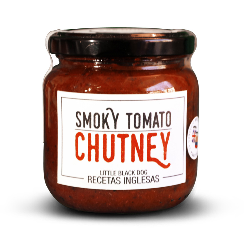 Smoky tomato chutney o conserva británica de tomates ahumados y especias