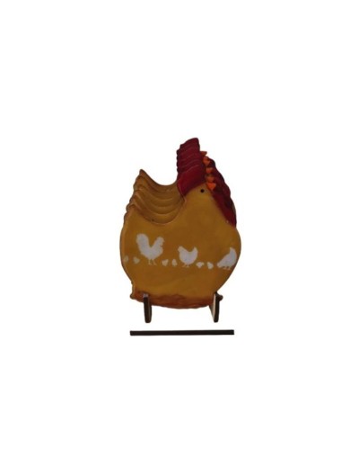 Juego de 6 Portavasos en Forma de Gallina