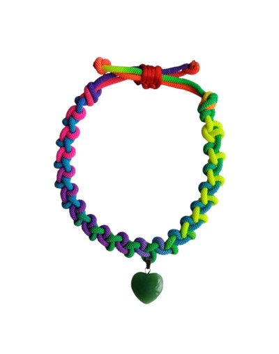Collar Ajustable en Cordón Múlticolor en Degradé 