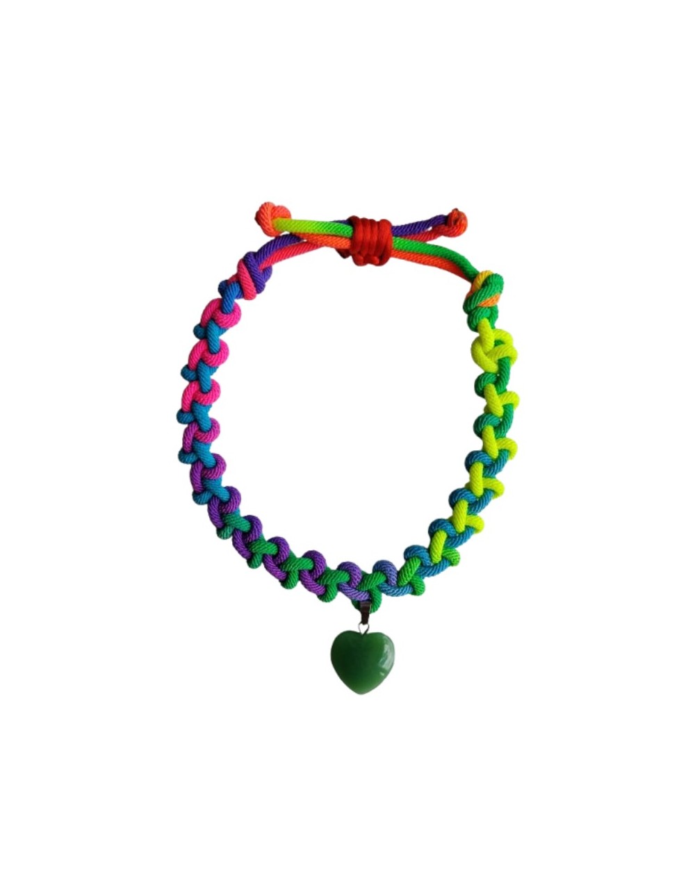 Collar Ajustable en Cordón Múlticolor en Degradé 