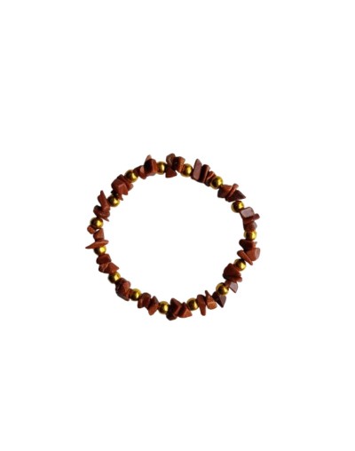 Pulsera Elástica Con Lluvia de Oro Y Balines Dorados 