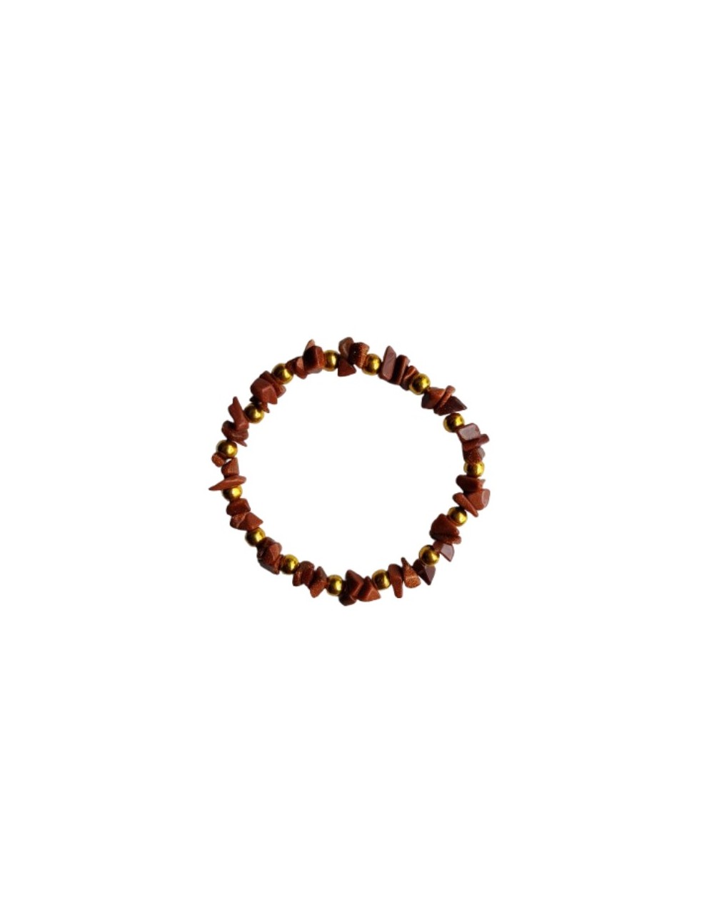 Pulsera Elástica Con Lluvia de Oro Y Balines Dorados 