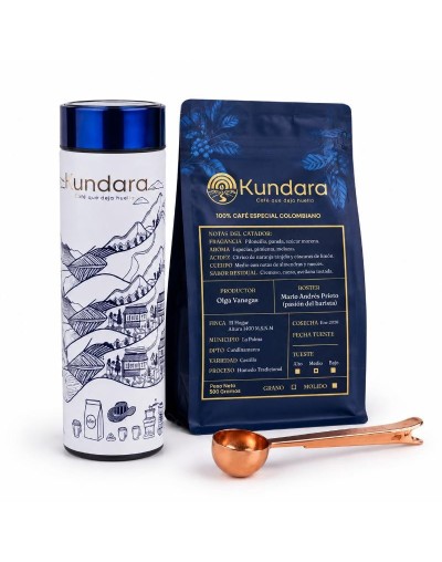 Kit Reserva de Energía Kundara – Café de origen con termo digital