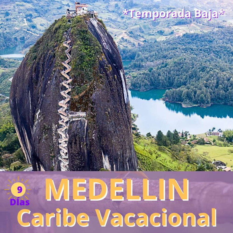 Medellin caribe vacacional 9 dias