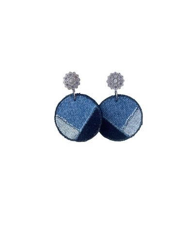 Aretes Redondos Denim