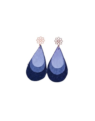 Aretes Gota Denim