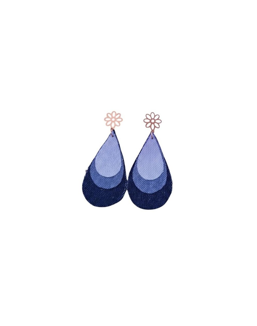 Aretes Gota Denim
