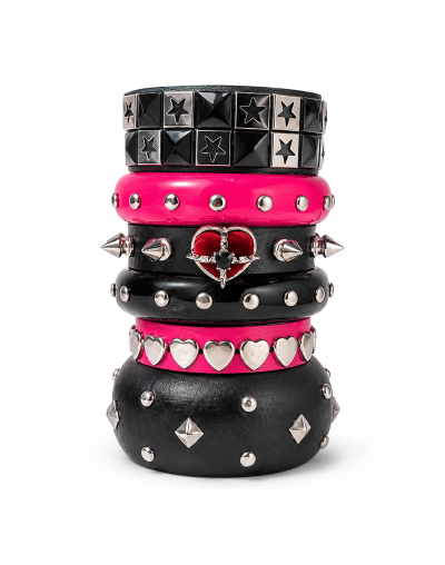 Set de Brazaletes Punk Heart