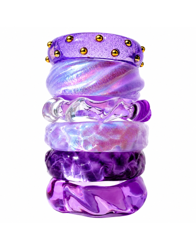 Set de Brazaletes Aura Lila