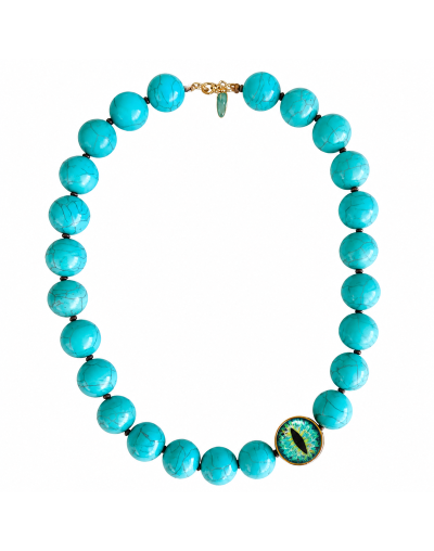 Collar Ojo de Dragón – Turquesa