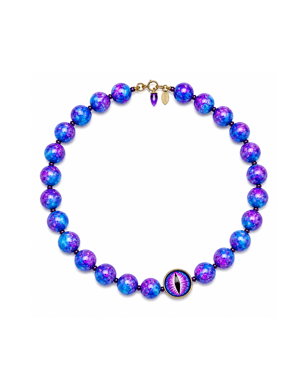 Collar Dragón Galaxia Mística