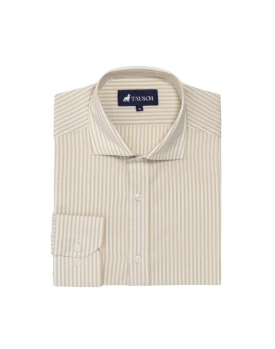   CAMISA HOMBRE RAYA CAQUI