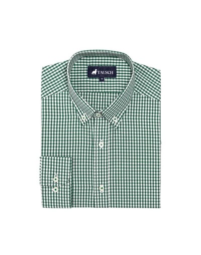 CAMISA HOMBRE CUADRO VERDE