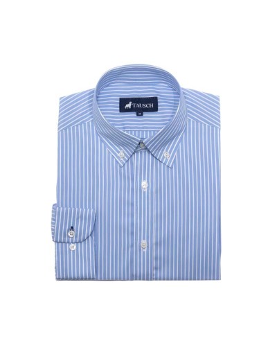 CAMISA HOMBRE AZUL CELESTE RAYAS