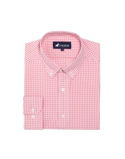 CAMISA HOMBRE CUADRO ROSADO