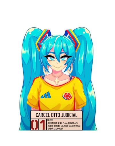Sticker Miku Colombiana