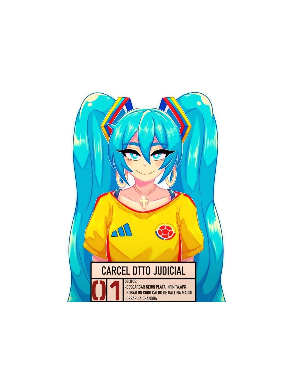 Sticker Miku Colombiana