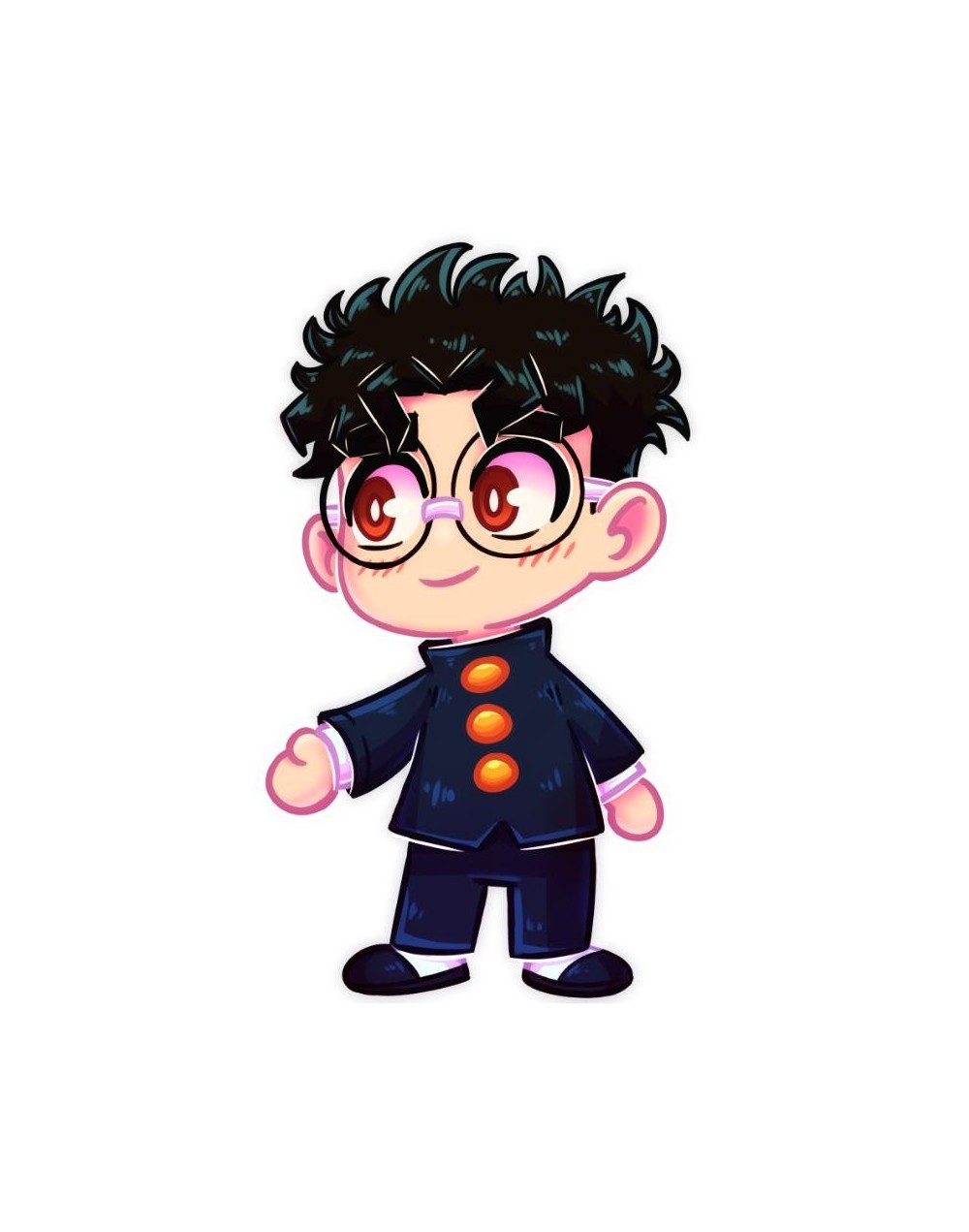 Sticker Dandadan Okarun Chibi