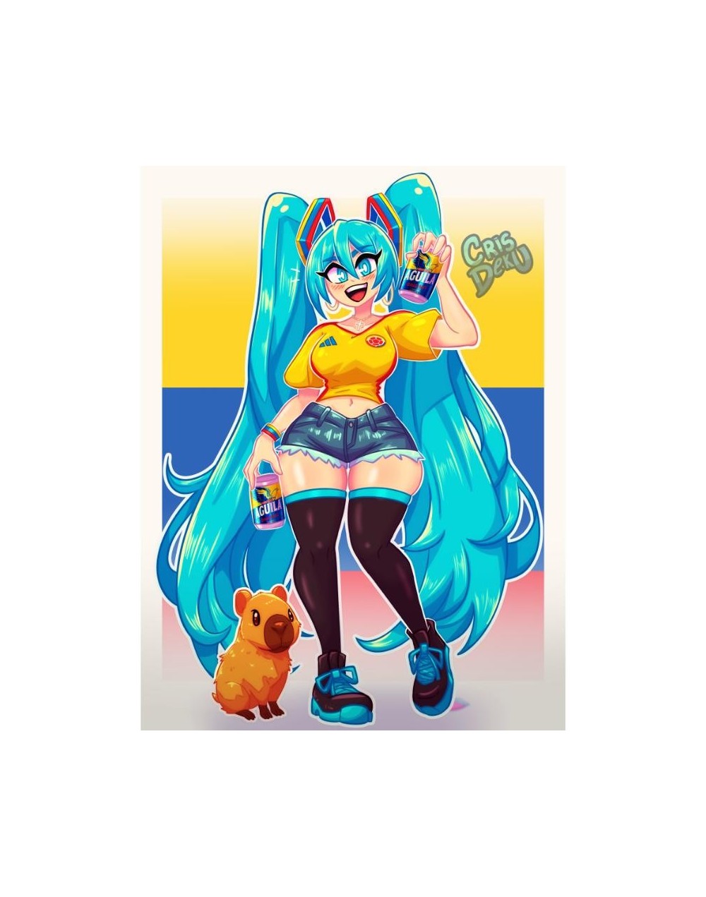 Poster Miku Capibara