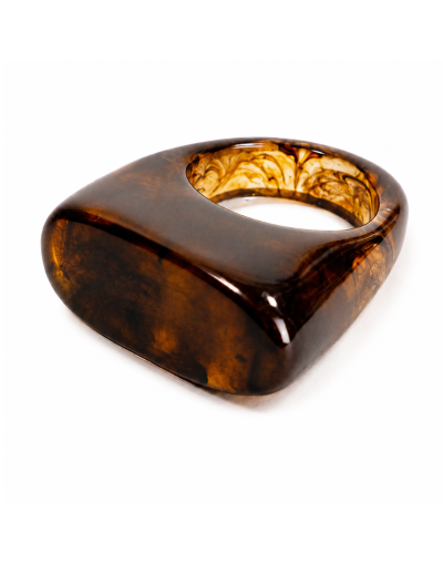 Anillo Terra Café - Talla 7.5