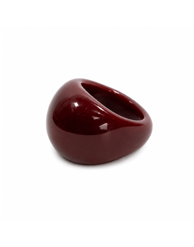 Anillo Circulo Vinotinto Talla 7.5