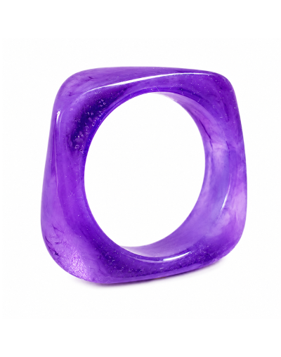 Pulsera Resina Boreal Morado Oscuro