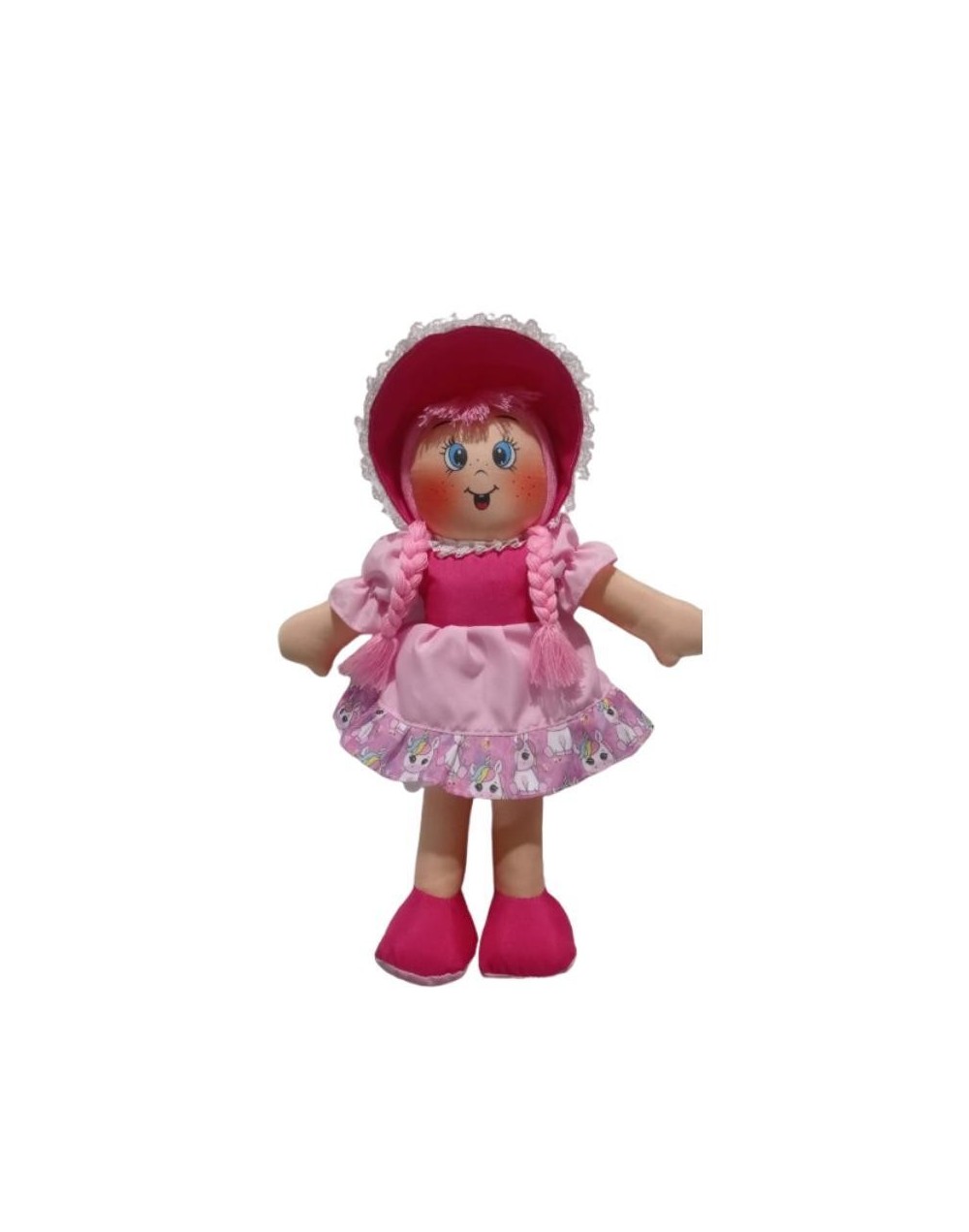 Muñeca trapo gorro rojo