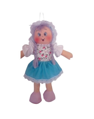 Muñeca trapo Azul