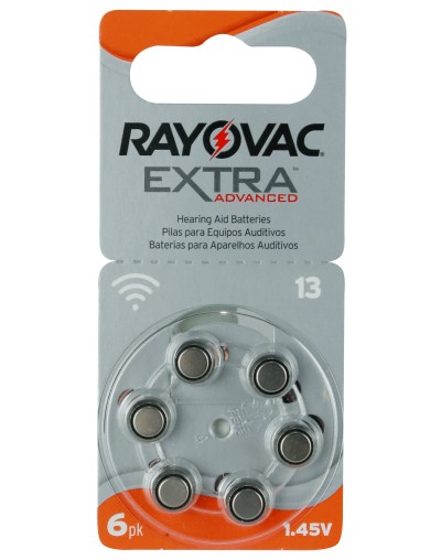 6 PILAS AUDITIVAS N 13 MARCA RAYOVAC
