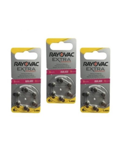 18 PILAS AUDITIVAS N 10 MARCA RAYOVAC