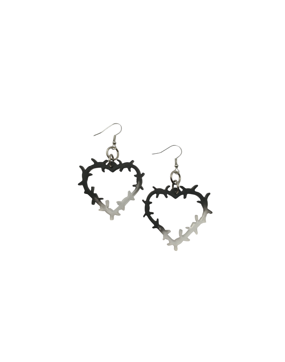 Aretes Corazón en Resina