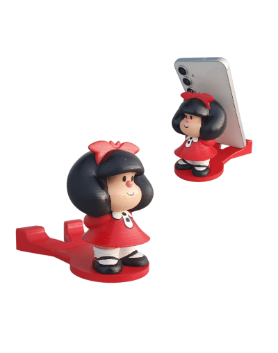 Soporte para celular de Mafalda