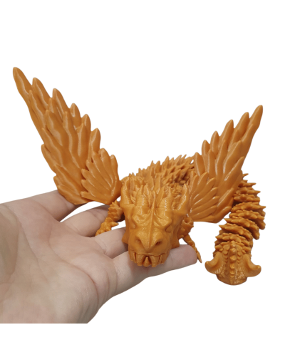 Articulado de dragón oriental con alas