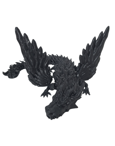 Articulado de dragón oriental con alas