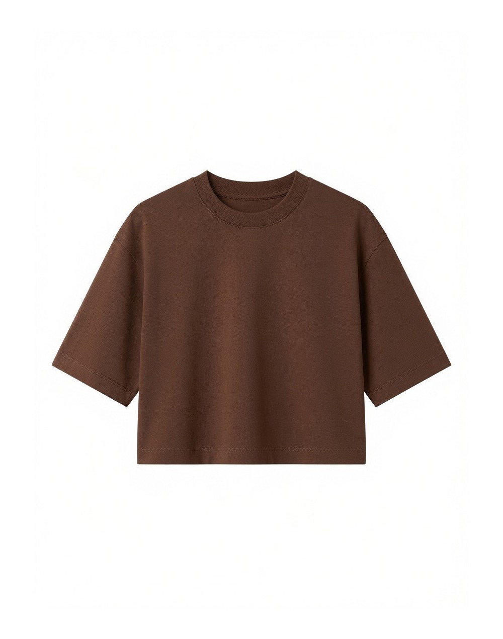 Camiseta Cropped Café Mujer | ENEENE