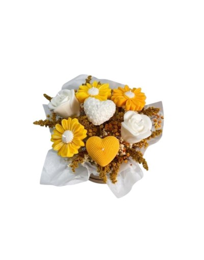 BOUQUET FLORAL EN CERA 