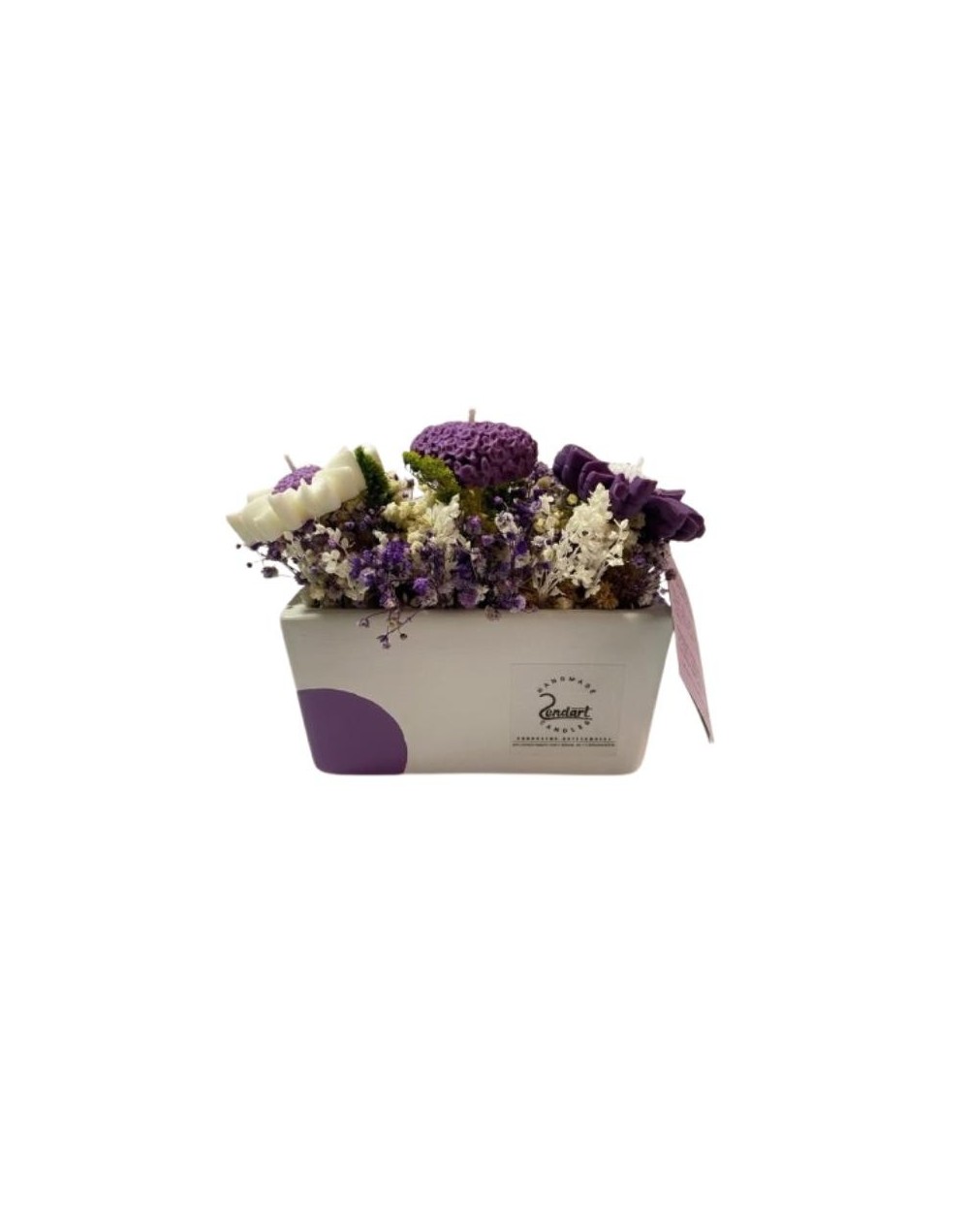 Materas con flores en vela