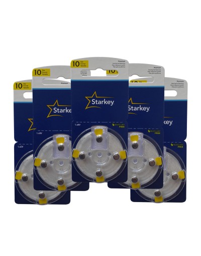 20 PILAS AUDITIVAS N 10 MARCA STARKEY