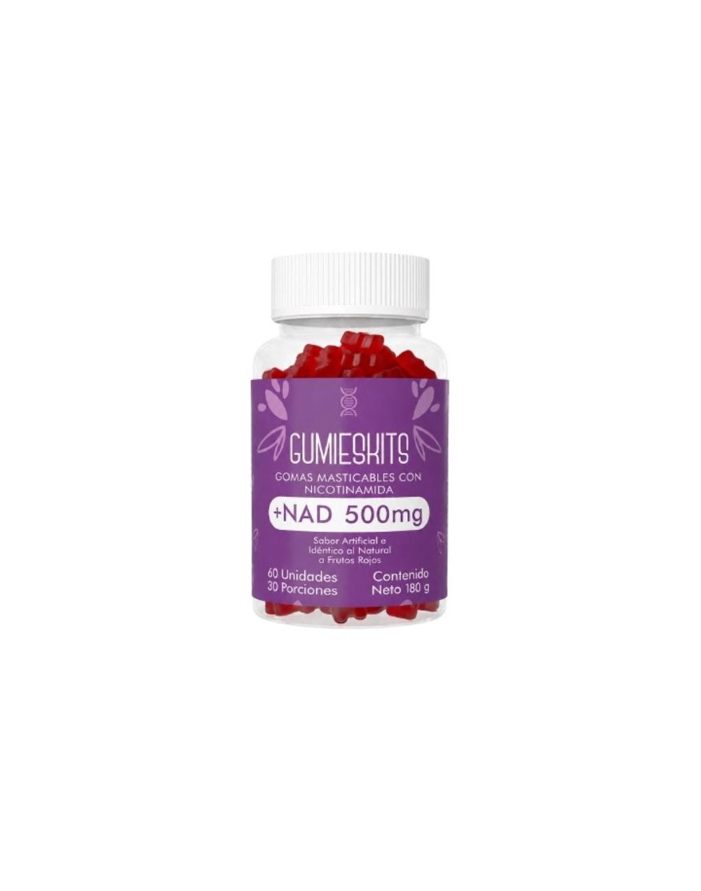 Gumieskits Nicotinamida + NAD 500 mg