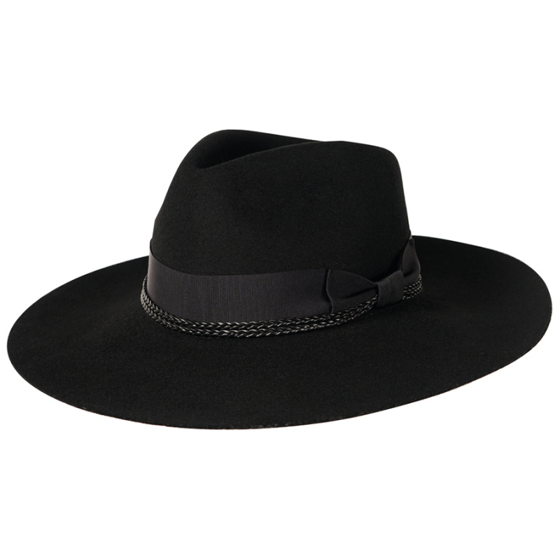 Sombrero Felt black hat & braid