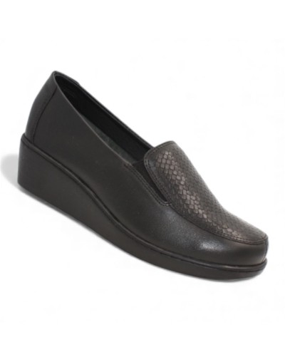 Zapato Casual de Cuero para Mujer Rómulo Ref. 2643 Negro