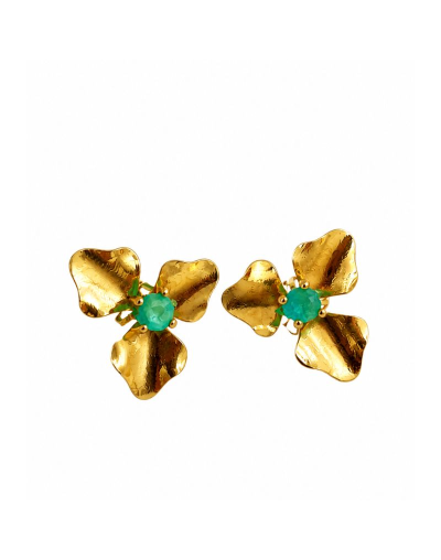 Aretes Tríada Esmeralda