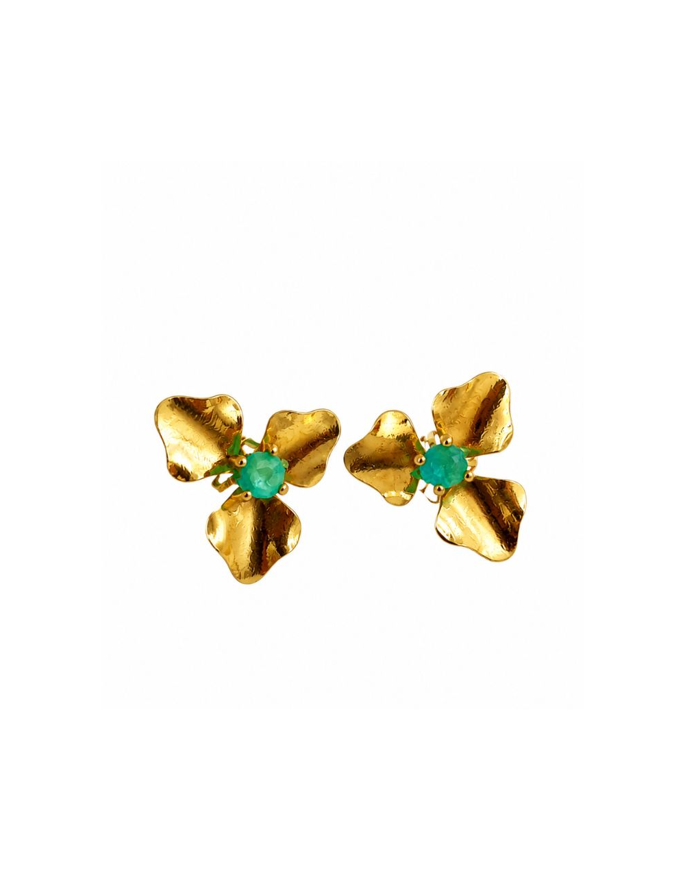 Aretes Tríada Esmeralda