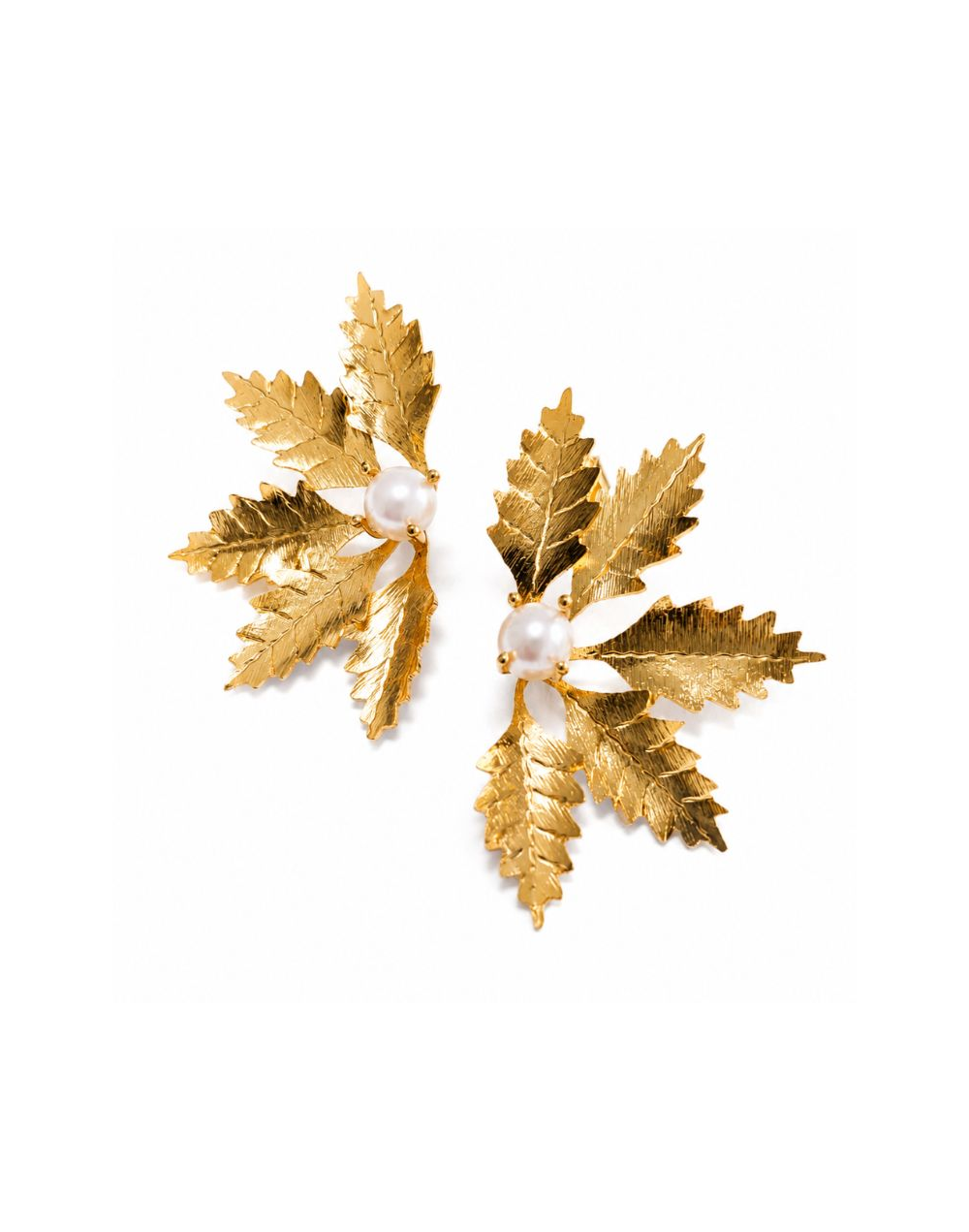 ARETES Pino Doré - Perlas cultivadas en agua dulce.