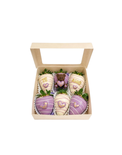 Caja de Fresas con Chocolate x6