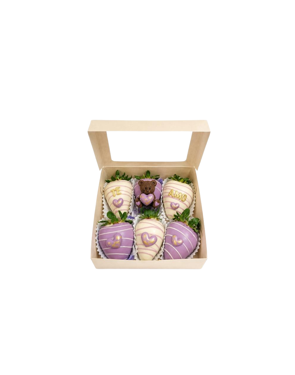 Caja de Fresas con Chocolate x6