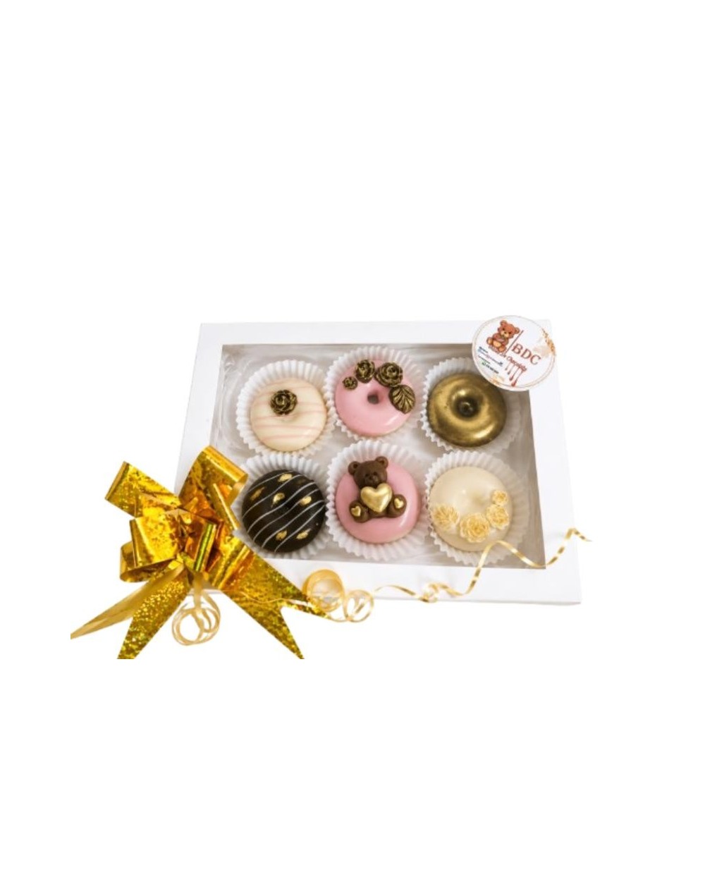 Caja de 6 Mini Donas Personalizadas