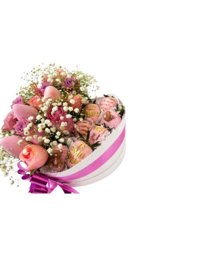 Ramo de Fresas personalizado Rosas