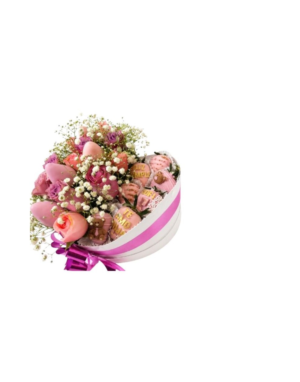 Ramo de Fresas personalizado Rosas