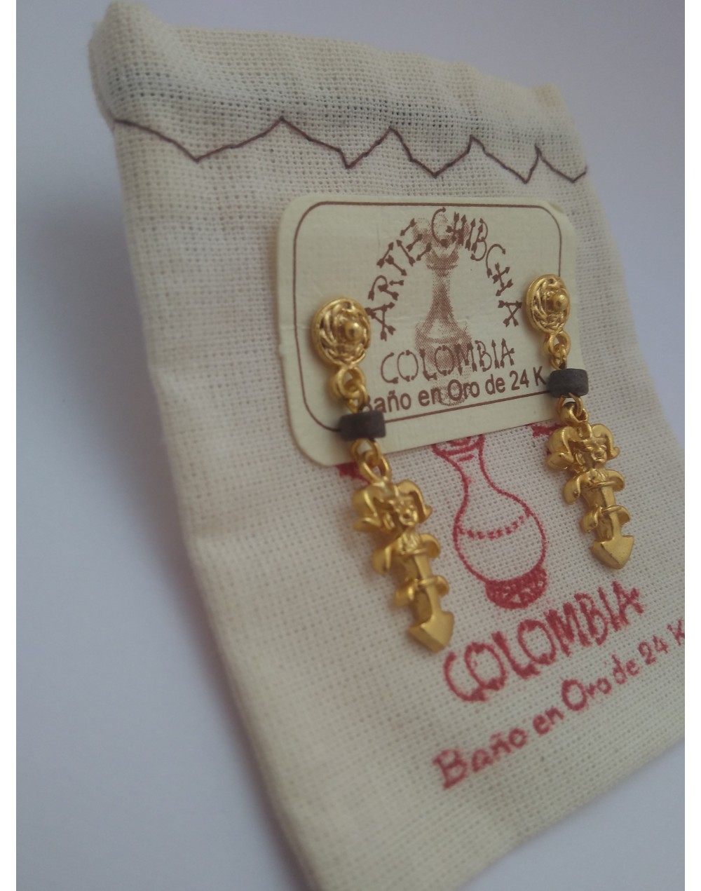 Arete colgante figura antropomorfa Sinu